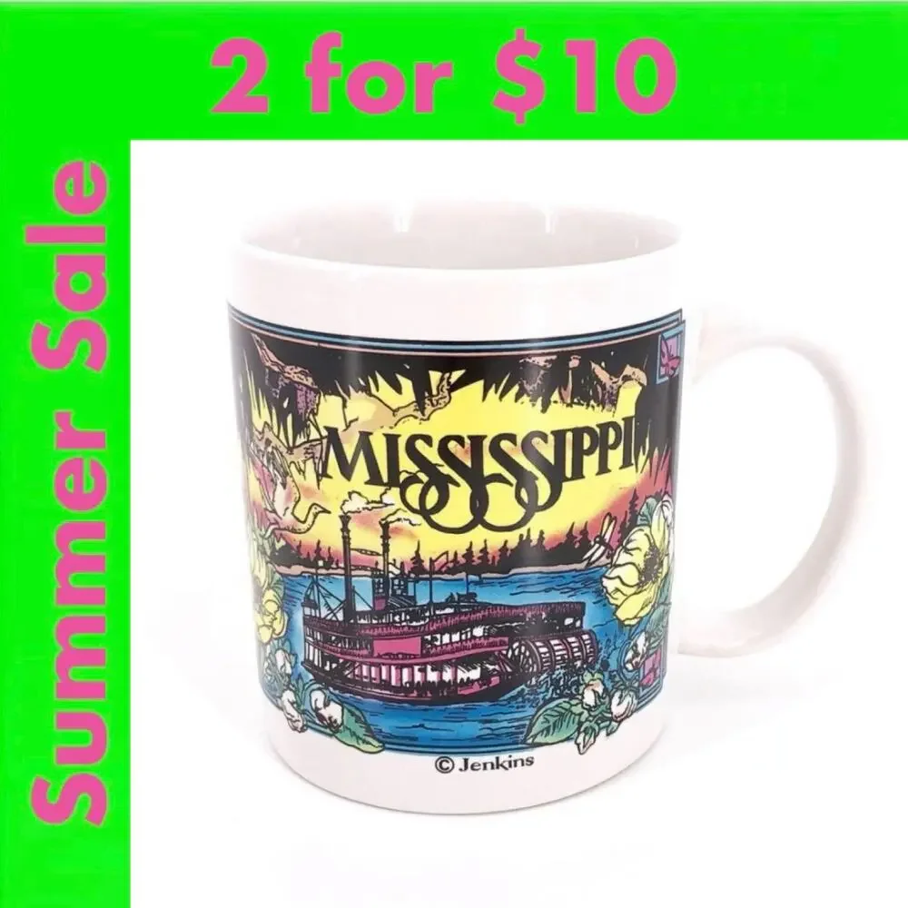 Mississippi souvenir coffee mug Y2K vintage SALE